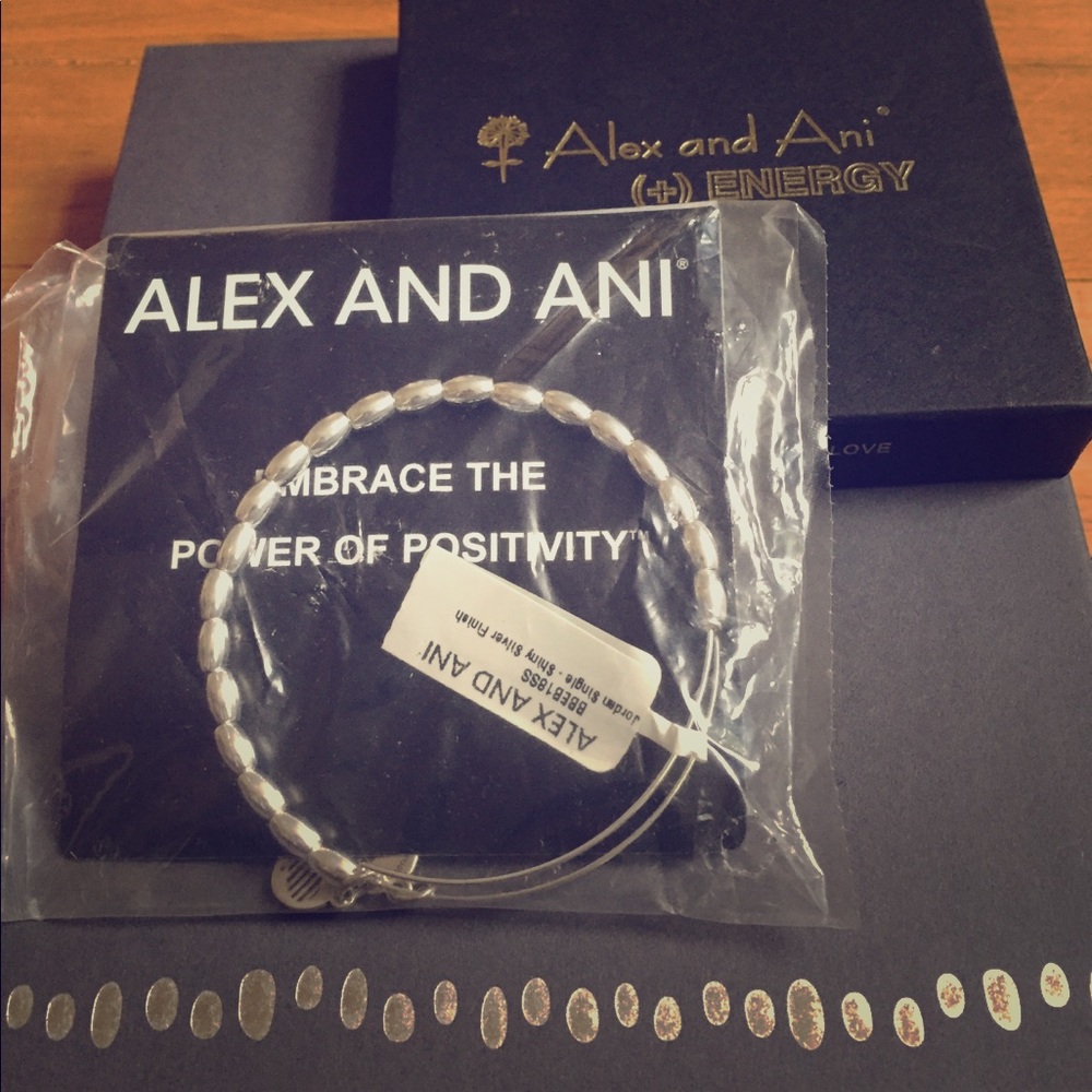 Alex and Ani Jordan Single Shiny Silver Finish
